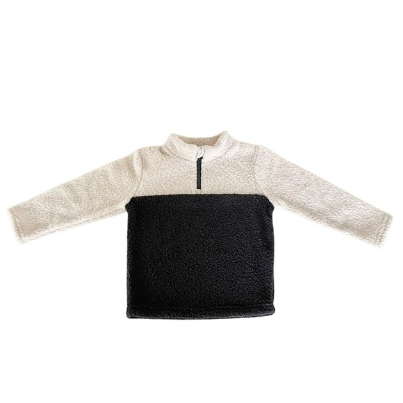 Jumping Beans White & Gray Sherpa Zip Up Pullover Boys 3T - Picture 10 of 10